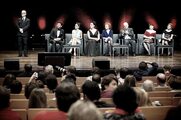 Thierry Frémaux, Miguel Poveda, Elena Anaya, Rossy de Palma, Marisa Paredes, Agustín Almodóvar et Juliette Binoche