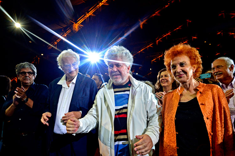 Bertrand Tavernier, Pedro Almodóvar et Marisa Paredes